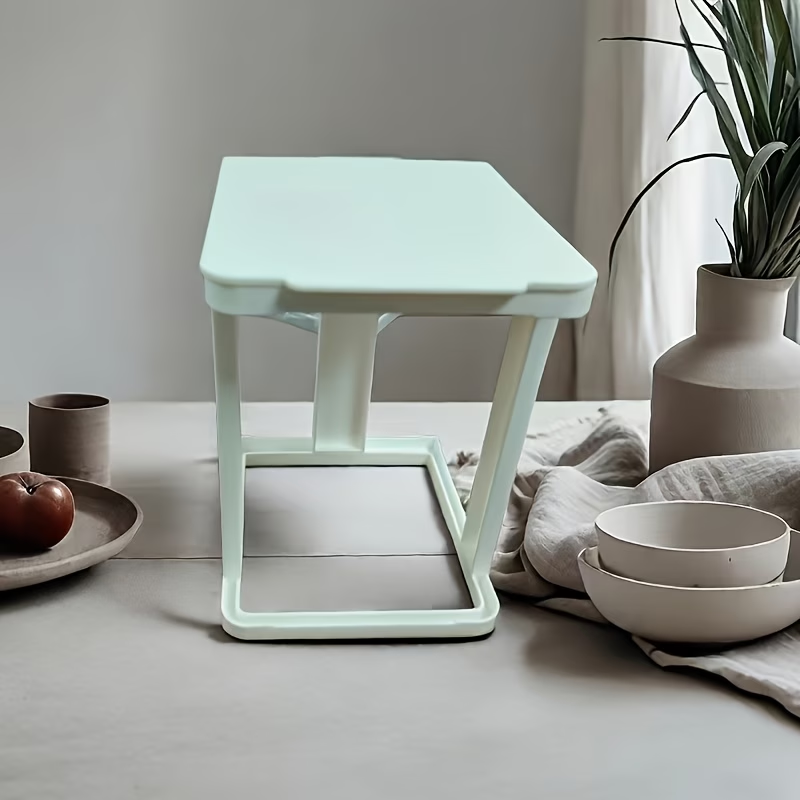 Mini Trash Can - Transparent Plastic Mini Square Flip-Top Trash Can