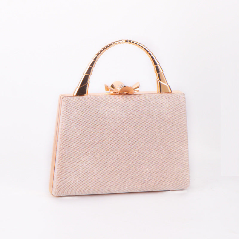 Vintage Shining Pu Clutch Bag Chain Evening Purses for Wedding Party