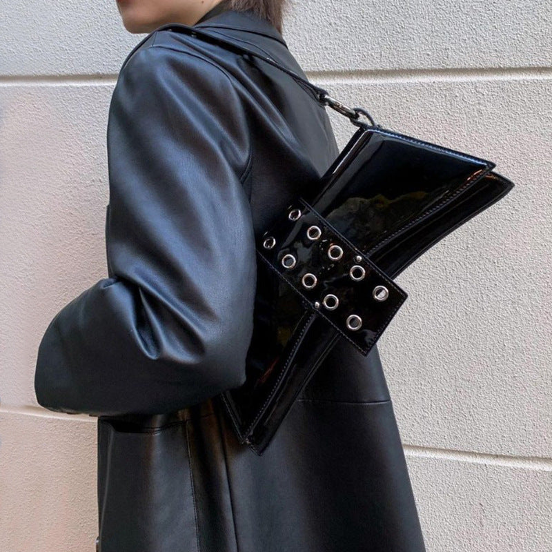 Trapezoid Dumpling Shoulder Bags 2026 Designer Hollow Strap Armpit Purses Ladies Underarm Luxury Silver Handbags for Women