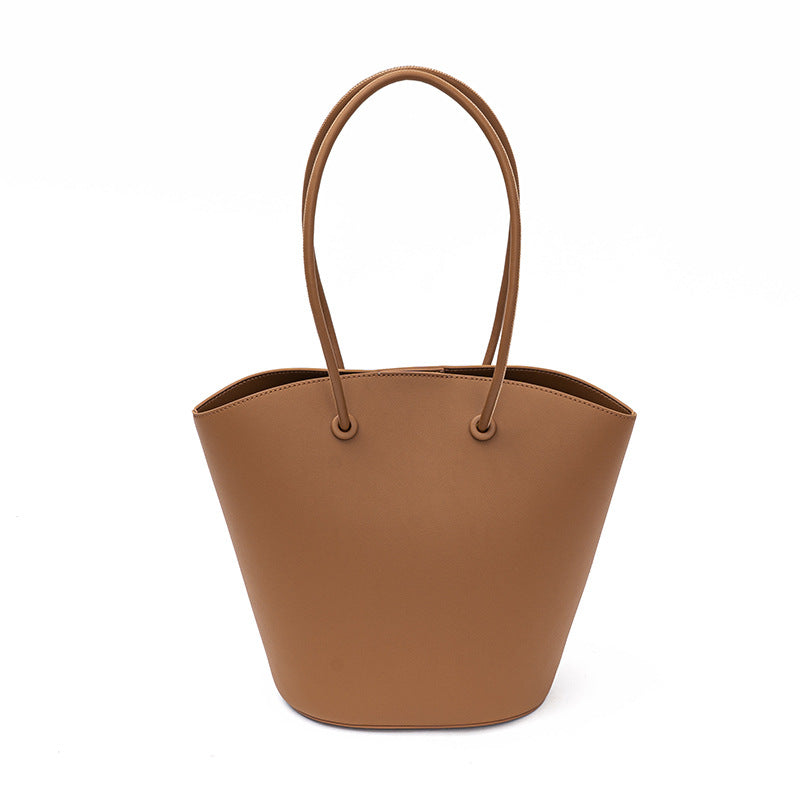 New Bag High capacity genuine leather tote bag fashion casual shoulder 2 pieces