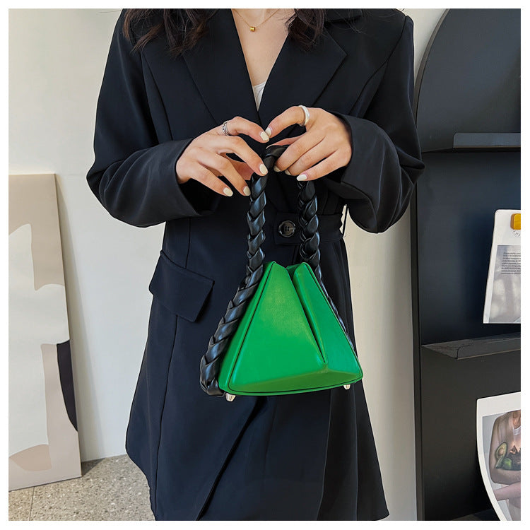 New Color Folds Designer Petal Bucket Handbags Women Clutch Purse Lady Famous Brand Weaving Handle Tote Bags Femme