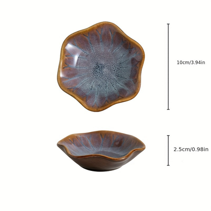 4/6-piece set of kiln-fired Japanese ceramic sauce dishes and condiment dishes