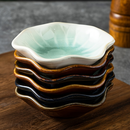 4/6-piece set of kiln-fired Japanese ceramic sauce dishes and condiment dishes