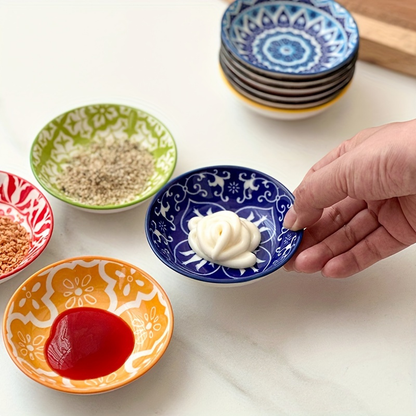6/10-piece ceramic condiment dish set, sauce dish