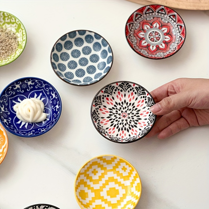 6/10-piece ceramic condiment dish set, sauce dish