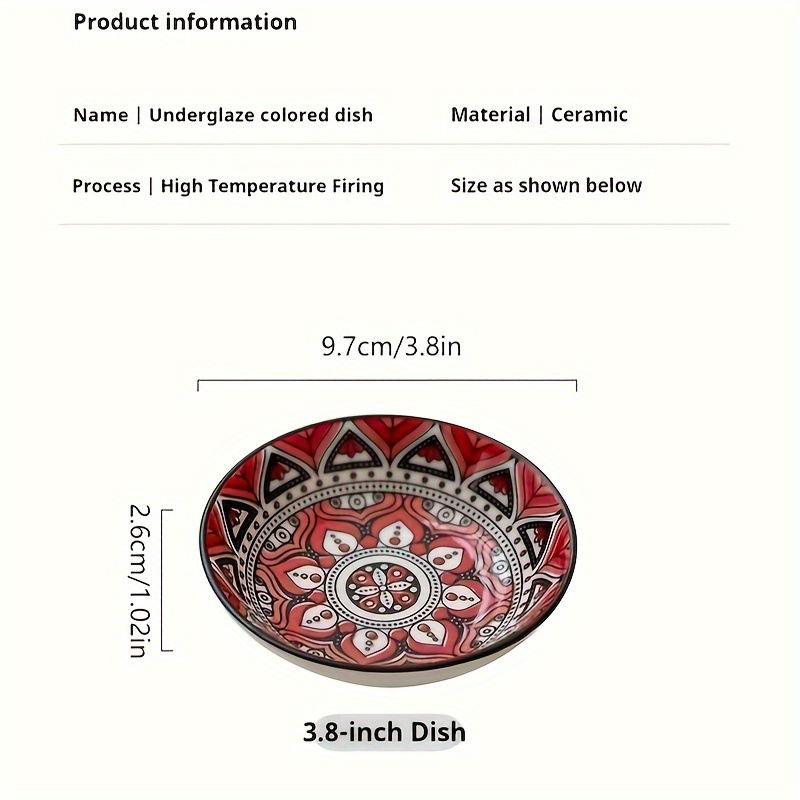 6/10-piece ceramic condiment dish set, sauce dish