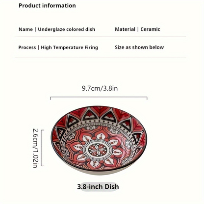 6/10-piece ceramic condiment dish set, sauce dish