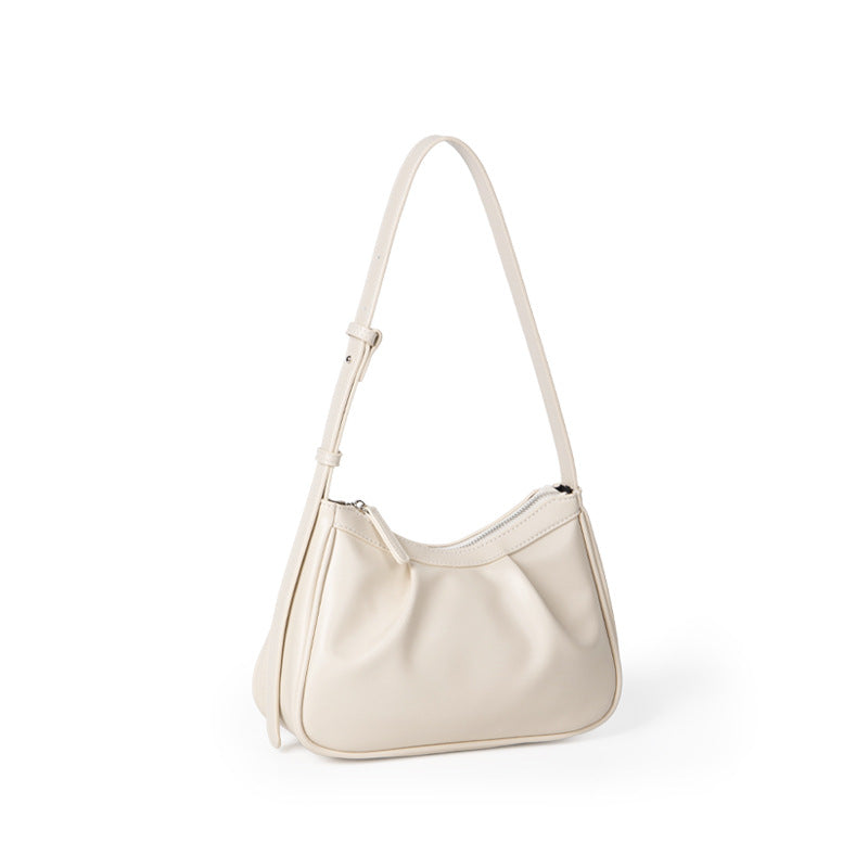 2026 new high quality PU leather women handbag niche Korean fashion portable one-shoulder armpit cloud bag for lady
