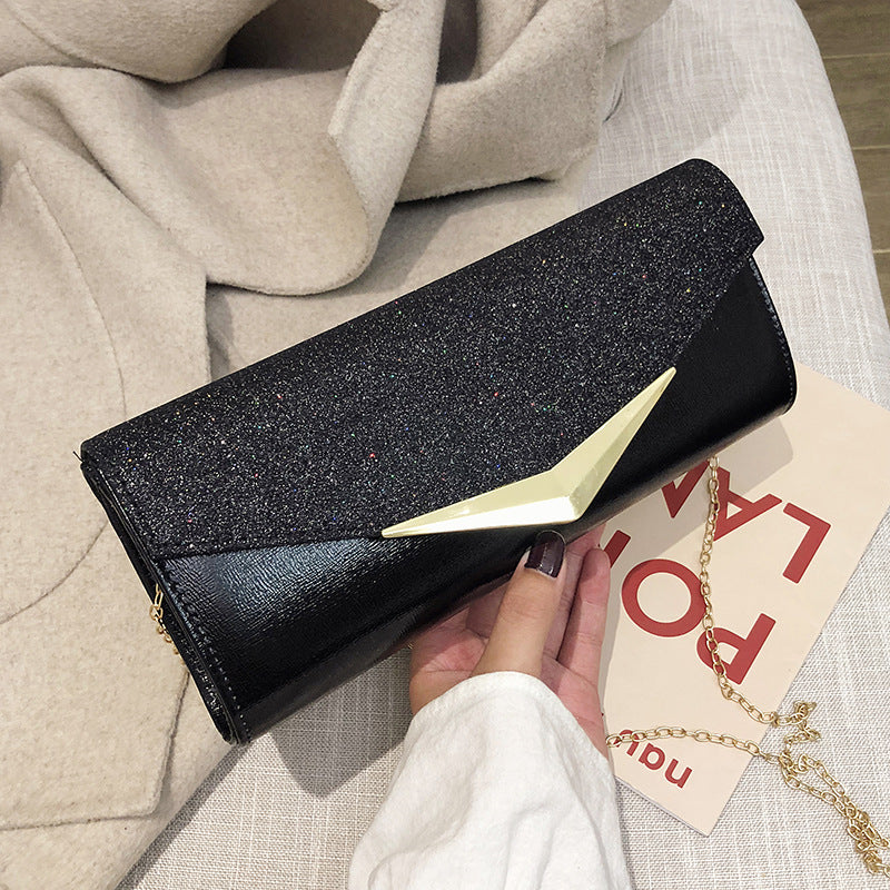 Luxury Envelope Shape Clutch Chain Bags for Women Wallet Female Purse Sequined Evening Dinner Bags