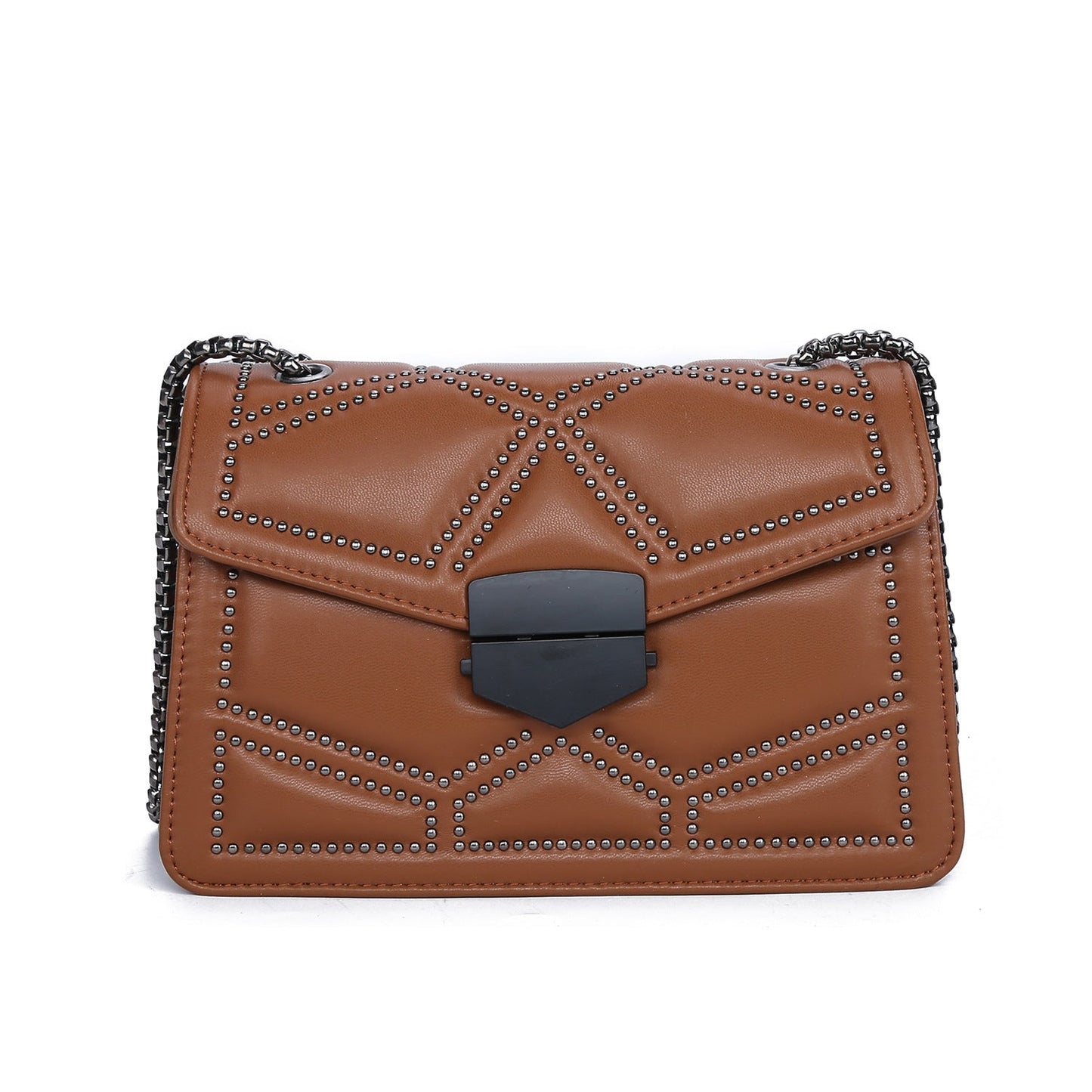 new black women’s bag 2026 new fashion Korean version chain shoulder Messenger PU small square bag
