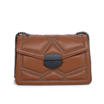 new black women’s bag 2026 new fashion Korean version chain shoulder Messenger PU small square bag