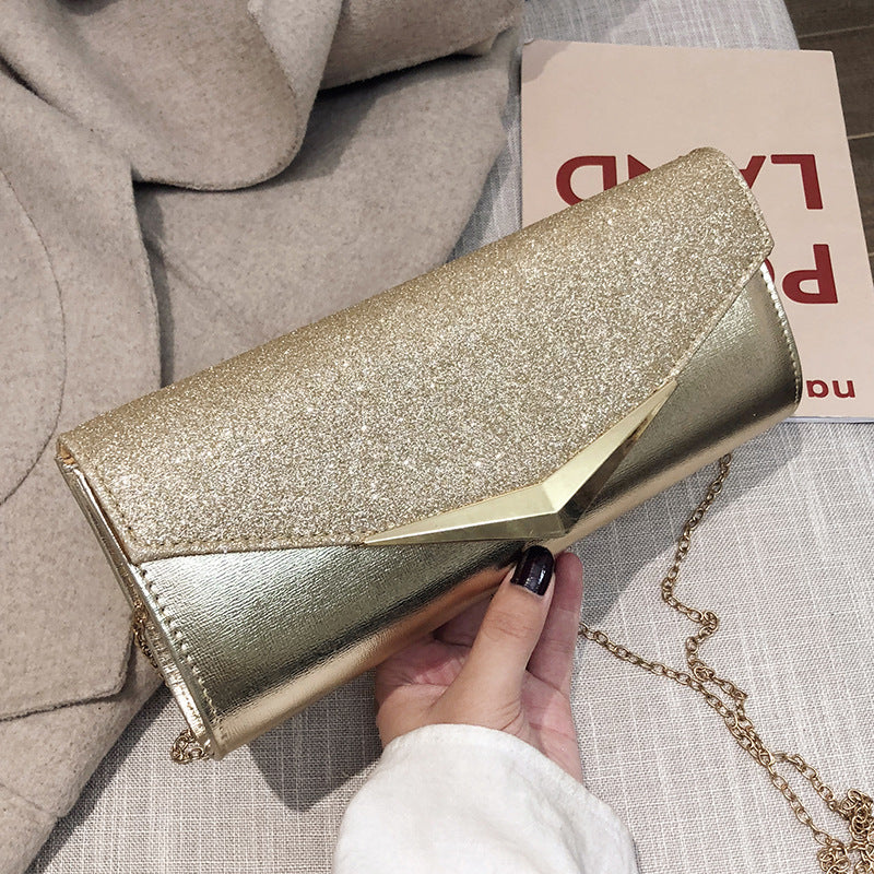 Luxury Envelope Shape Clutch Chain Bags for Women Wallet Female Purse Sequined Evening Dinner Bags