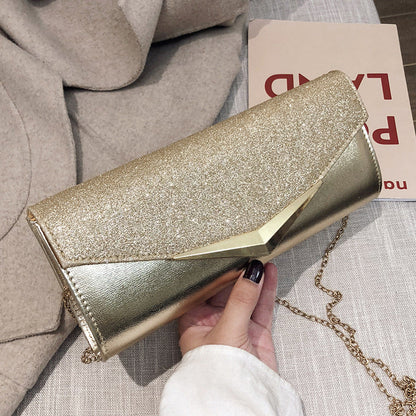 Luxury Envelope Shape Clutch Chain Bags for Women Wallet Female Purse Sequined Evening Dinner Bags