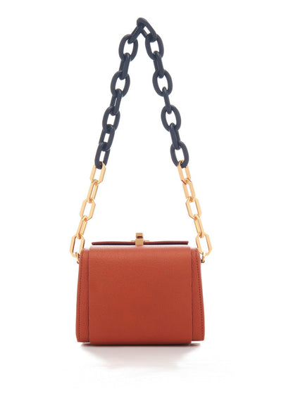 Welcome Vintage Acrylic Chain Box-shaped Fashion Messenger Bag With Long Strap