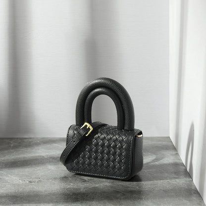 Niche Design Handwoven Bag Simple Small Bag Exquisite Handbag Lipstick Bag
