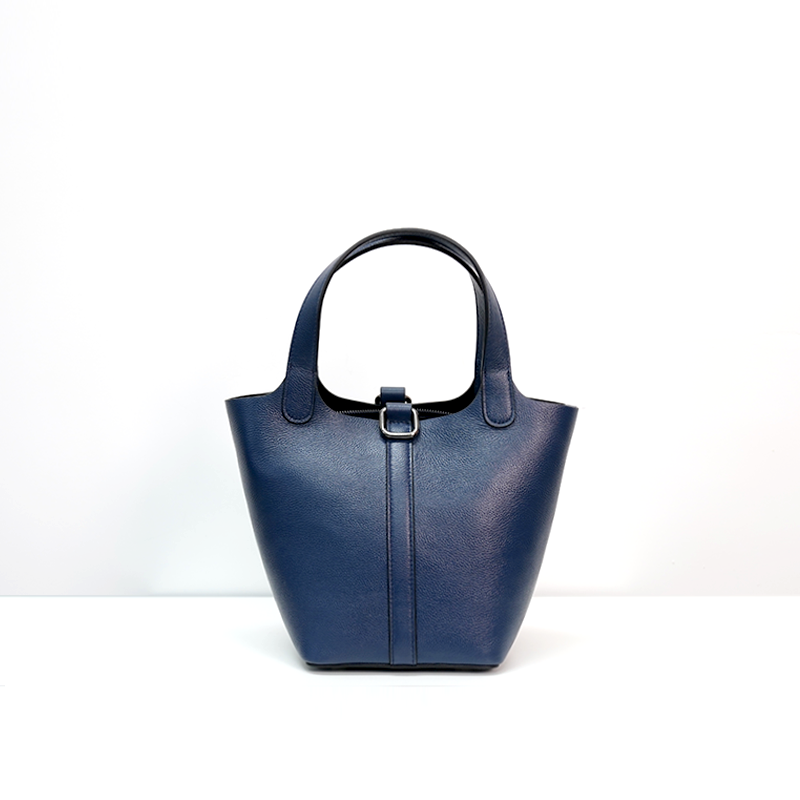 Genuine Leather Women Handbag High Quality Cowhide Tote Bag Fashion Designer Basket Bag for Ladies