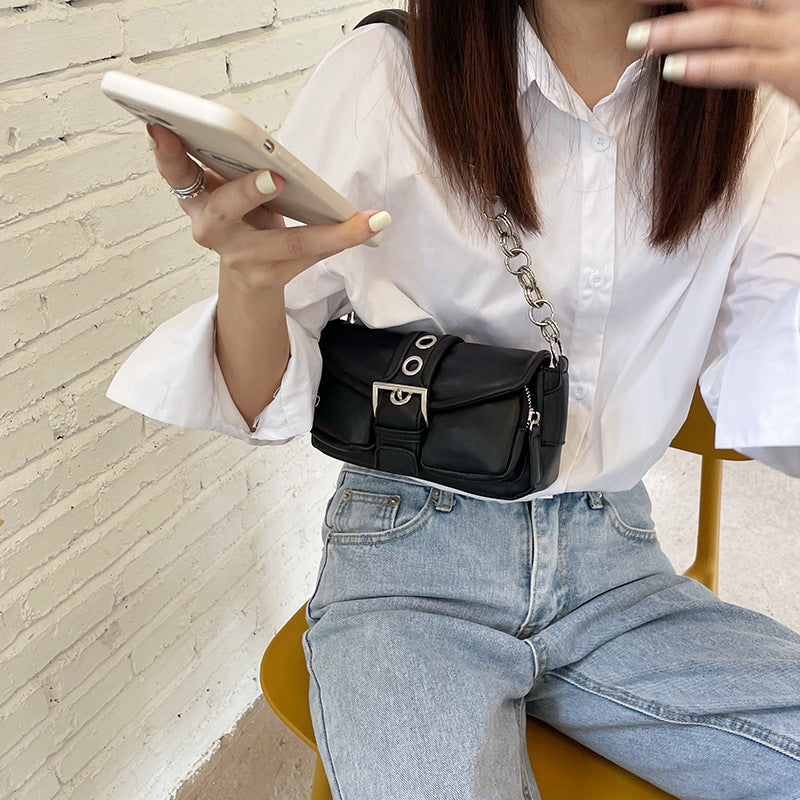 Mini Retro Circle chain shoulder bag 2026 new fashion messenger bags mini women’s handbag