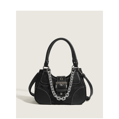 Fashionable canvas handbag casual bag women’s new 2026 patent canvas shoulder bag