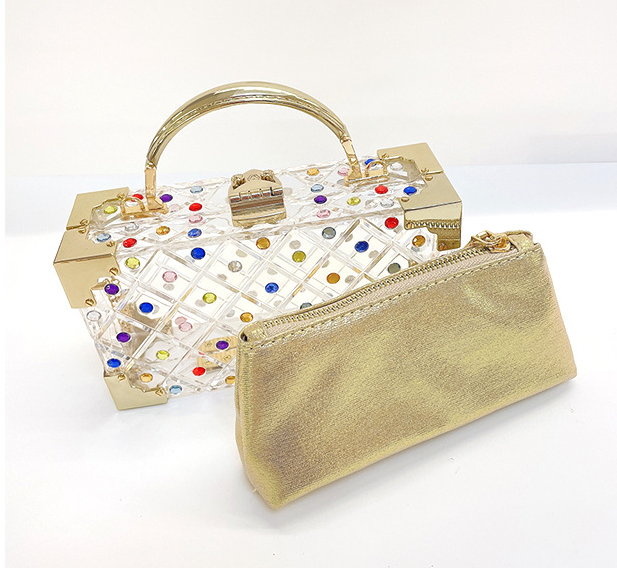Crystal Clutch Beaded Rhinestone Purse Wedding Party Handbag Ladies Purses Women Bags and Clutches