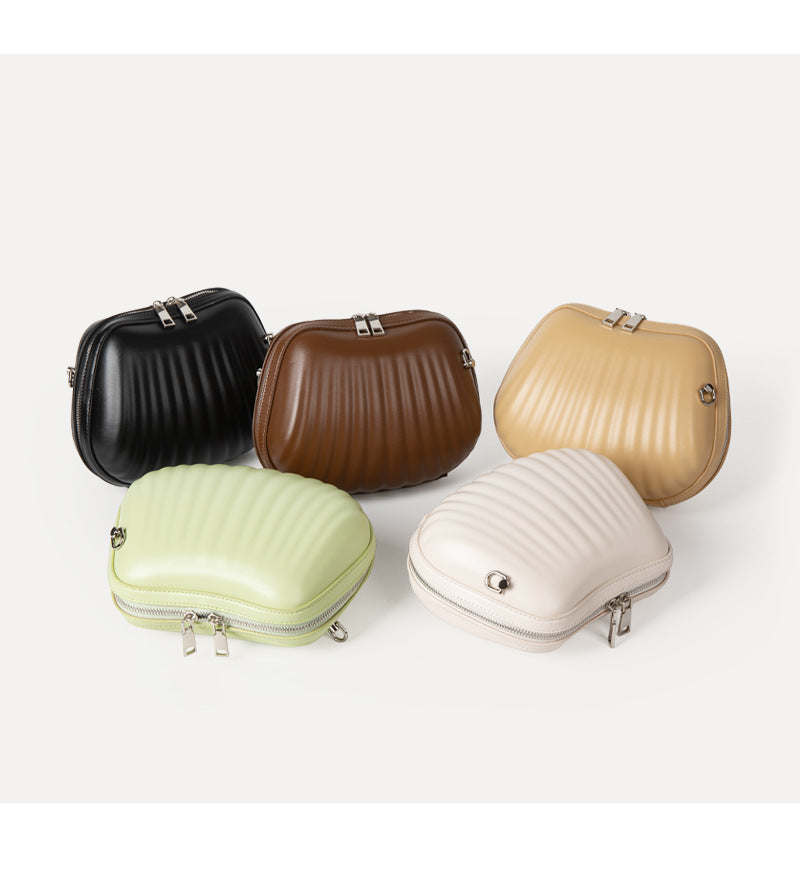 2026 popular bag woman Korean style cross-body bag shell shape cute small bag