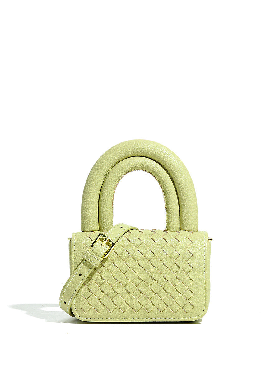 Niche Design Handwoven Bag Simple Small Bag Exquisite Handbag Lipstick Bag