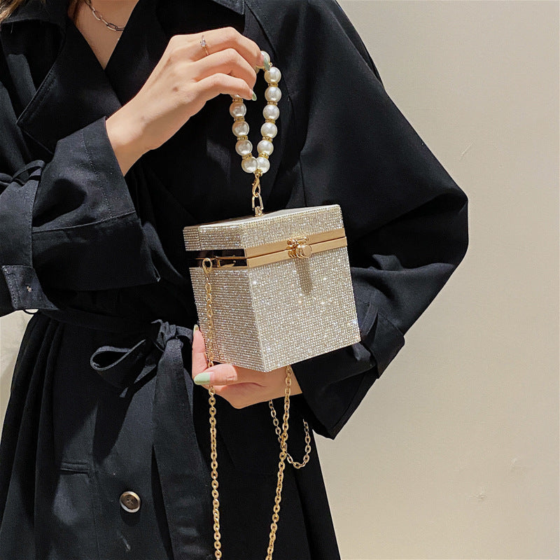 Hot sale new ladies dinner party rhinestone purse crystal evening bags for wedding