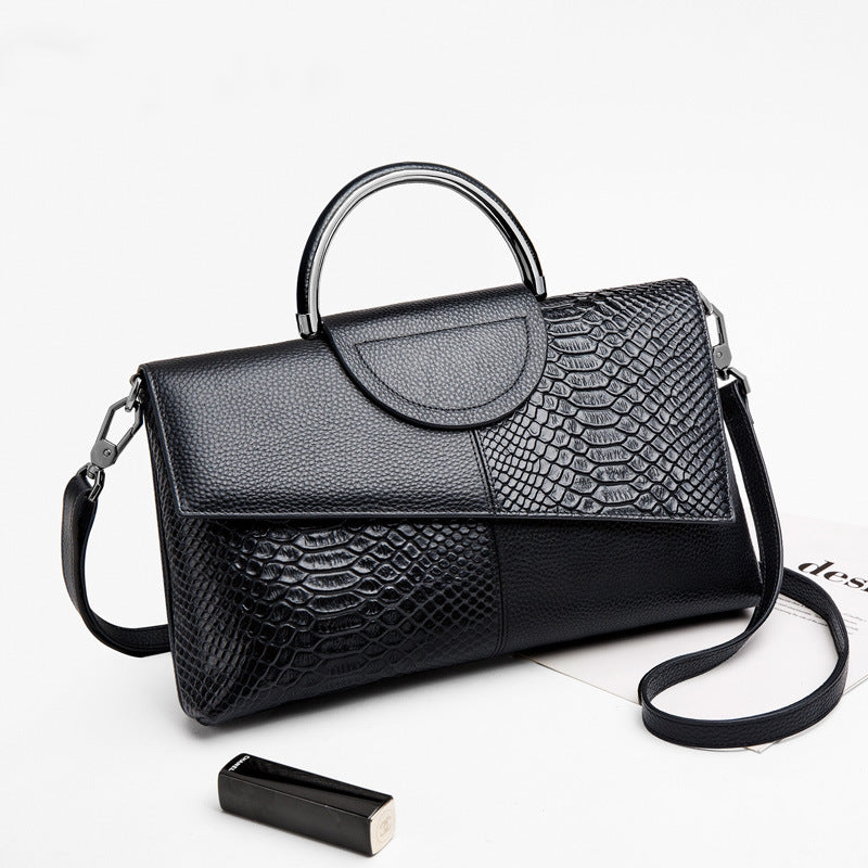 High Quality Genuine Leather Women Hand Bags Designer Trendy Shoulder Bag Luxury Clutch Bag