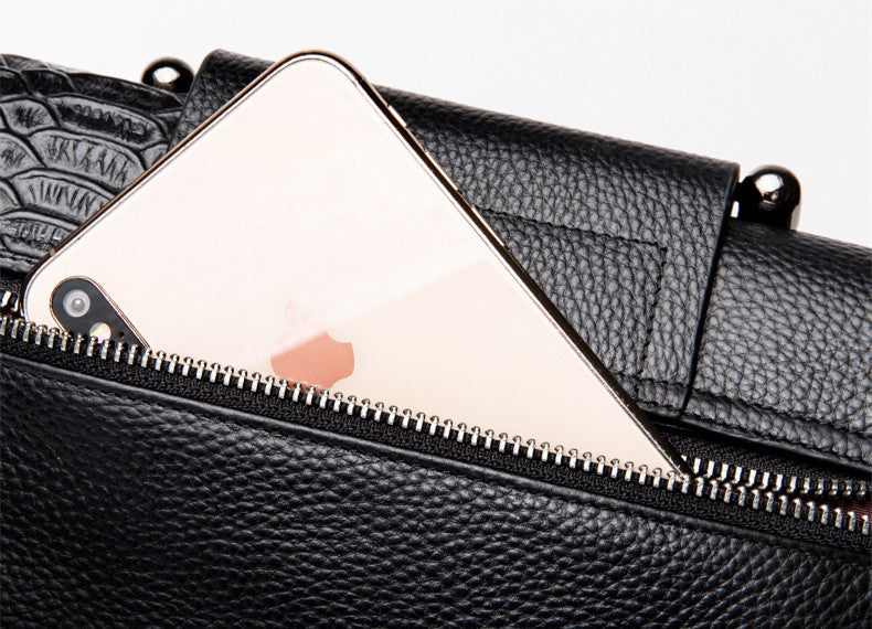 High Quality Genuine Leather Women Hand Bags Designer Trendy Shoulder Bag Luxury Clutch Bag