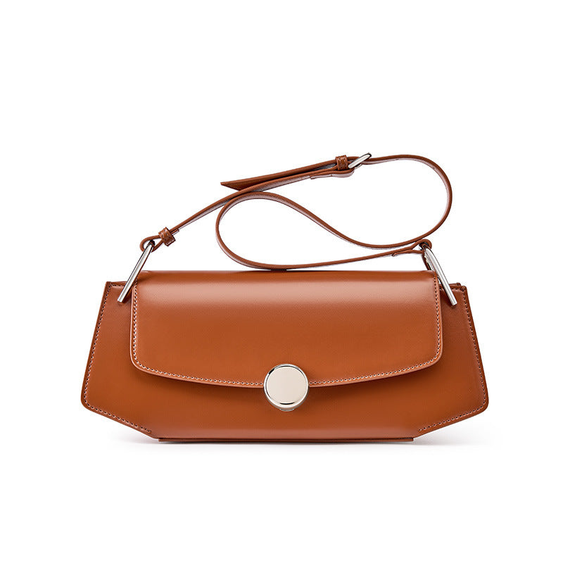 2026 New Women One-shoulder Handbag All-match Boat Shape Bag Niche Cool Commuting Underarm Ladies Bag