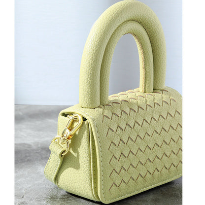Niche Design Handwoven Bag Simple Small Bag Exquisite Handbag Lipstick Bag