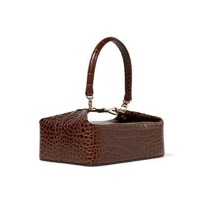 New Arrival Embossed Alligator Pattern High Quality Women Clutch Bags Small Rectangle Box Hand Bag ladies