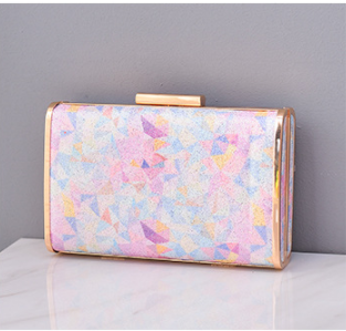 Manufacturer Latest High Quality Colorful Evening Clutch 2026 Rainbow Bag Bridal Purse Evening Bag Clutch