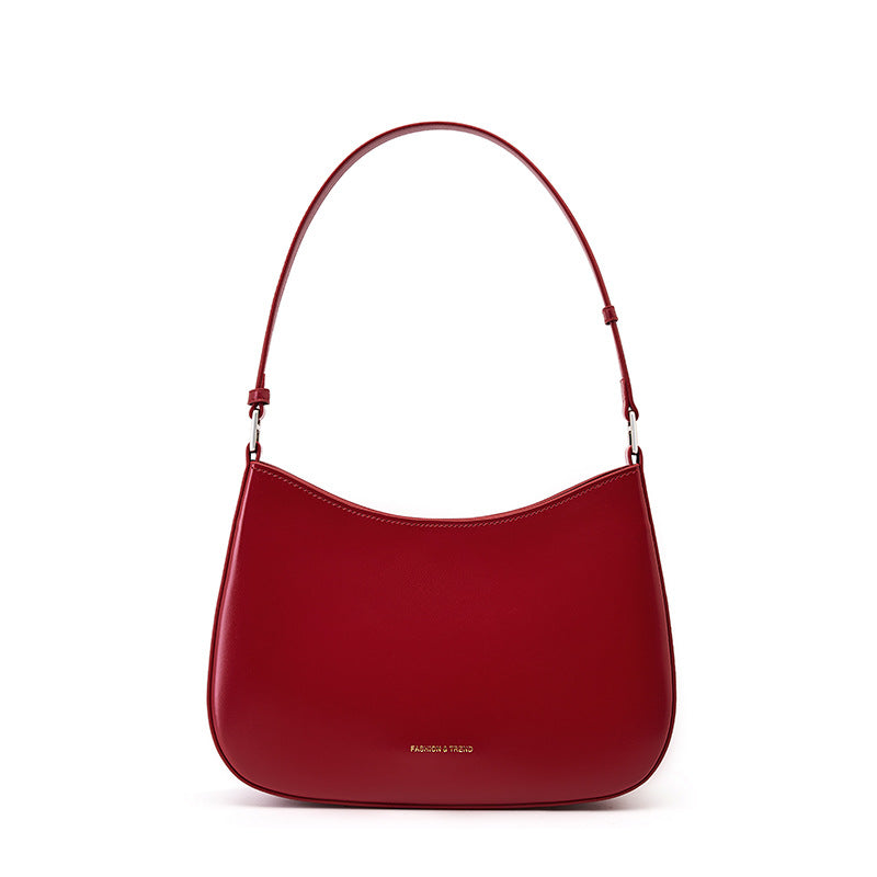 Genuine leather bag Women’s autumn and winter 2026 mobile phone shoulder bag Women’s zipper bag