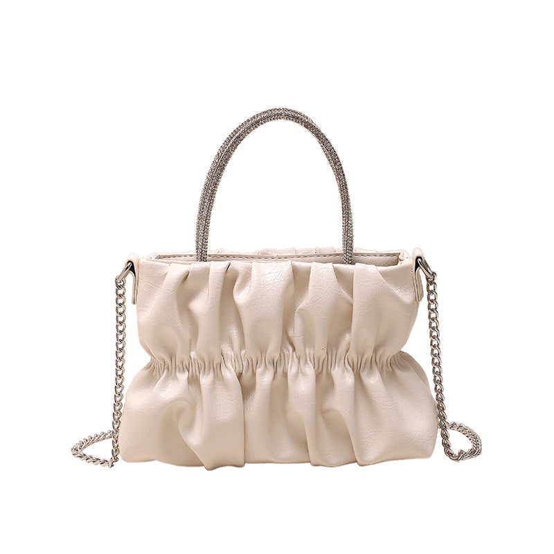 2026 Hot Selling Chain Handbag Woman Simple Wrinkled Cloud Bag Cross-body Women’s Small Tote Bag PU Single Guangdong Srl 3 Pcs
