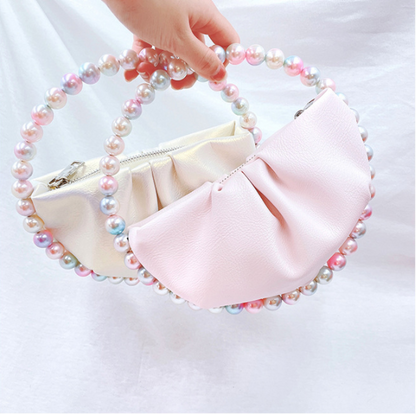 NEW Bead Circular Evening Bag For Women Bling Handbags Fashion Ladies Party Round Clutch bags and Wedding Purse