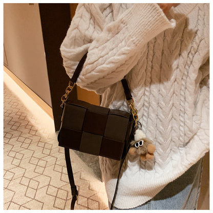 Women Designer  Hand Bag Trendy Woven Small Square Bag Crossbody Purse Hand Bag for Woman