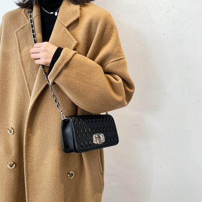 Women’s bag 2026 fashionable new fashion wrinkle chain Diamond Purse