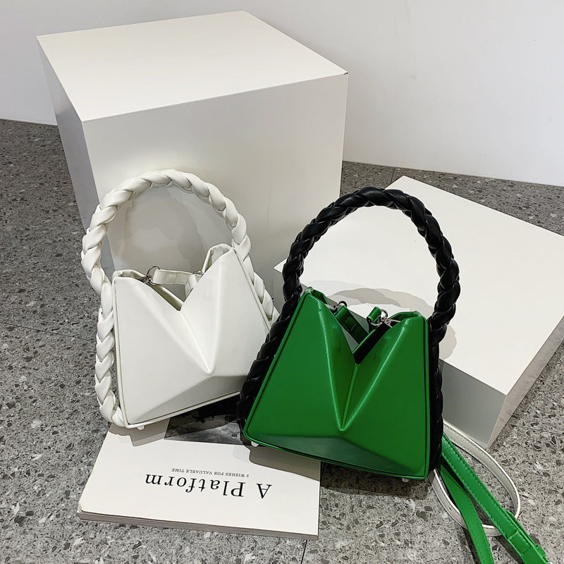 New Color Folds Designer Petal Bucket Handbags Women Clutch Purse Lady Famous Brand Weaving Handle Tote Bags Femme