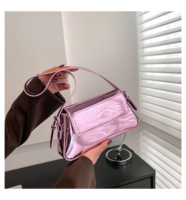 2026 Designer Bag Women Shoulder Bag Bright PU Leather Fashion Underarm Women’s Hand Bag