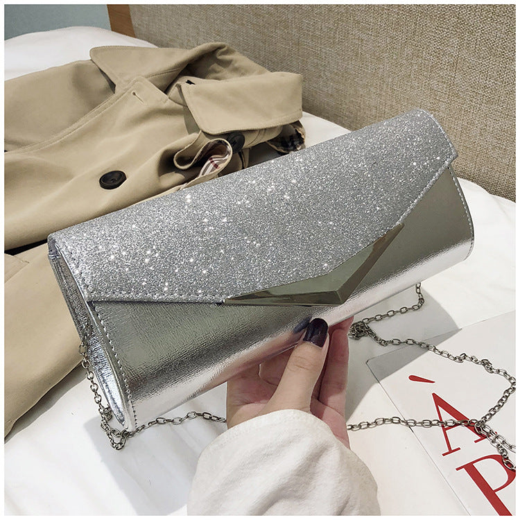 Luxury Envelope Shape Clutch Chain Bags for Women Wallet Female Purse Sequined Evening Dinner Bags