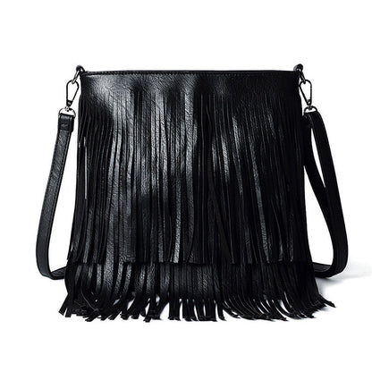 women’s hobo bag lady fashion tassel bag shoulder straddle bag