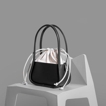 Brand Drawstring Bucket Bag for Women High Quality PU Leather Bag Luxury Handbag Purse Designer
