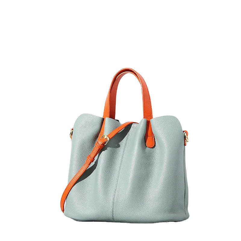 Leather Women’s Bag Commuting Handbag Large Capacity High Quality Tote Bag Fashion Simple Crossbody Bag