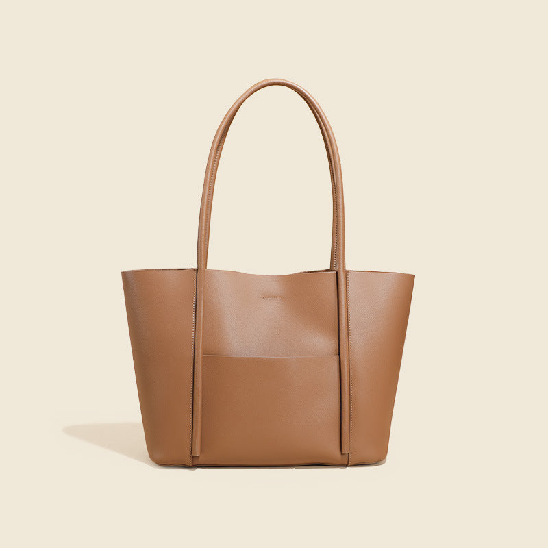 Cow Leather tote bag high-capacity design Handbag trend all-in-one genuine leather shoulder bag handmade bag is