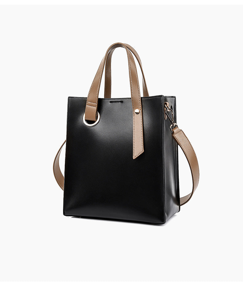 High Quality Luxury Fashion PU Leather Shoulder Bucket Bag New Large Capacity Casual Totes Women Purse and Handbags