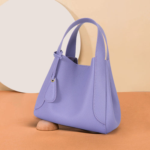 Hottest Purple Color High Quality Cowhide Leather Sling Handbag sac a bandouliere