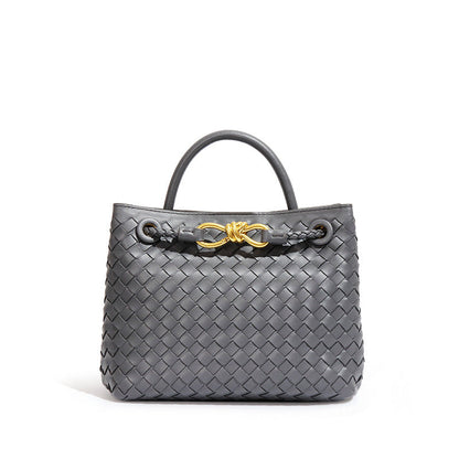Women designer bag large-capacity handbag female simple hand-woven bag shoulder two compartment tote bag