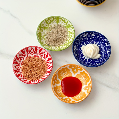 6/10-piece ceramic condiment dish set, sauce dish