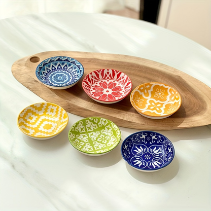 6/10-piece ceramic condiment dish set, sauce dish